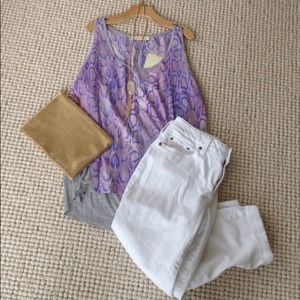 Stitch Fix Pomelo Purple Leopard Top S